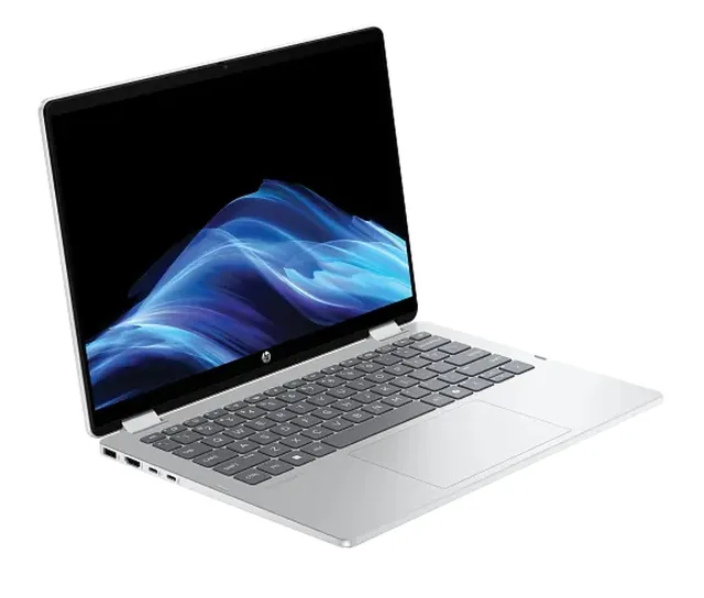 HP OmniBook 5 Flip in tablet mode with 360-degree hinge
