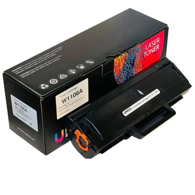 AICT W1106A (106A) Black Compatible Laser Toner Cartridge for HP Printers