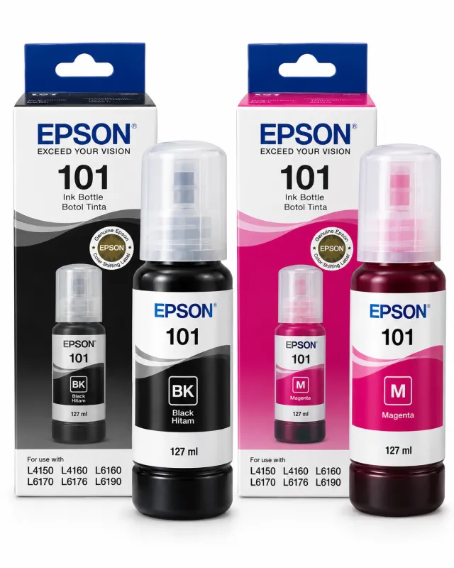 Epson 101 Ink Bottle Black & Magenta | Price in Kenya