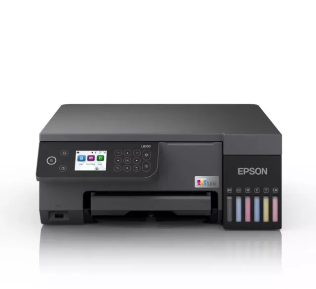 Epson EcoTank L8100 6-Color Wireless All-in-One A4 Photo Printer (Print, Copy, Scan)