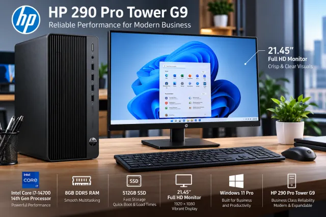 HP Pro Tower 290 G9 Desktop PC – 14th Gen