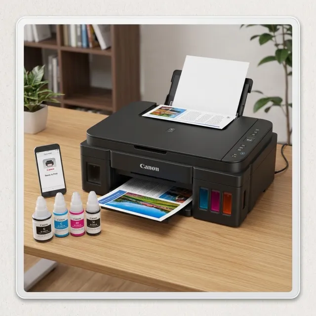 Canon PIXMA G3410 Wireless All-in-One Refillable Ink Tank Printer (Print, Copy, Scan)