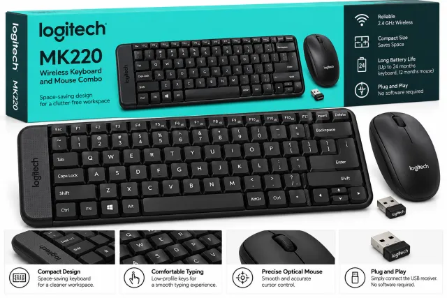 Logitech MK220 Wireless Keyboard & Mouse | Price Kenya